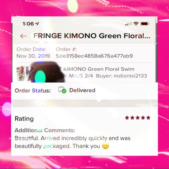 FRINGE KIMONO Green Floral Swim - Picture 11 of 11